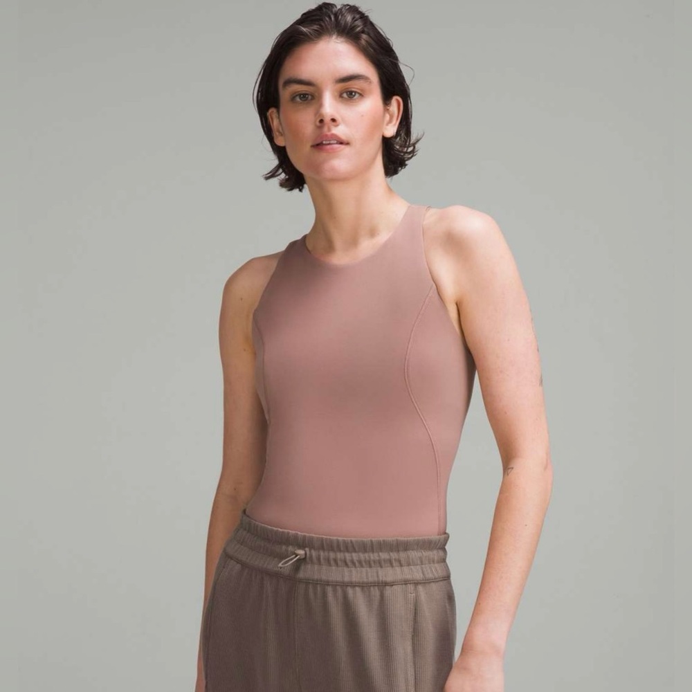 NWOT LuLuLemon Sleeveless Bodysuit Mauve Size Large